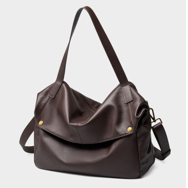 Womens Top Grain Genuine Leather Shoulder Bag - Image 2