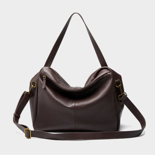 Womens Top Grain Genuine Leather Shoulder Bag - Image 3